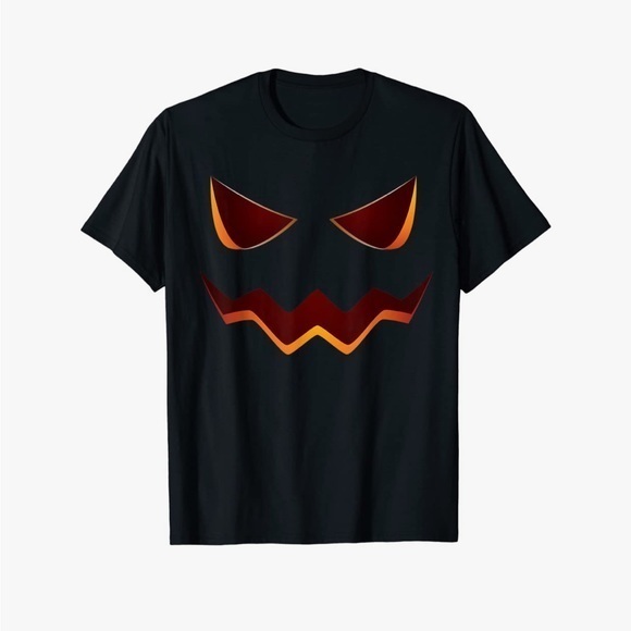 PORT & COMPANY Jack O' Lantern Shirt Pumpkin Face Halloween Costume T-Shirt -XL - Picture 1 of 5
